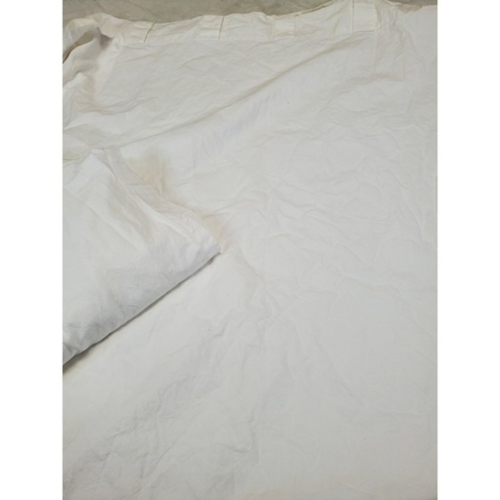 West Elm White Cotton Curtain Curtain Drapes Set 48x96 Classic Luxury